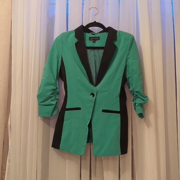 Color block fitted blazer - Picture 1 of 3